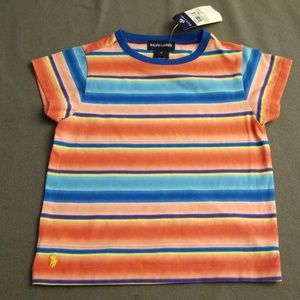 Girls Ralph Lauren Striped Polo Size 5 New w tags